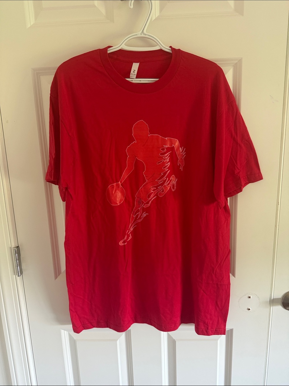 NWOT Red Men's Basketball Graphic Tee Size XL